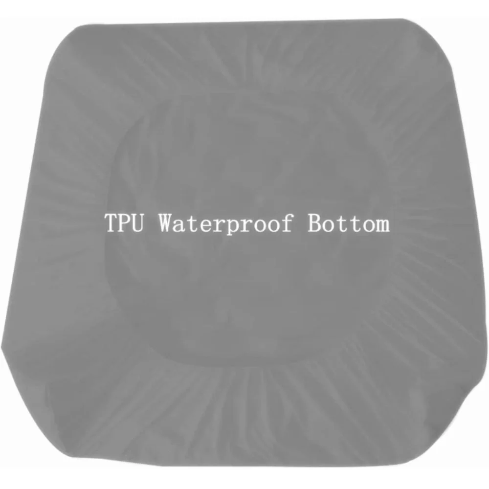Super Queen Mattress Pad Cover -Breathable Soft Fluffy w/ Waterproof Bottom